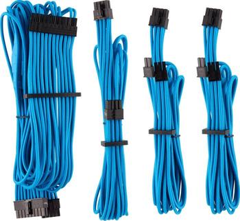 Corsair PSU Cable Kit Type 4 - Starter Kit - Gen4, blau 