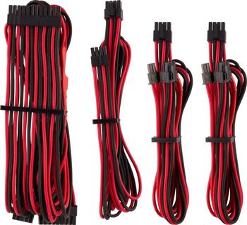 Corsair PSU Cable Kit Type 4 - Starter Kit - Gen4, schwarz/rot