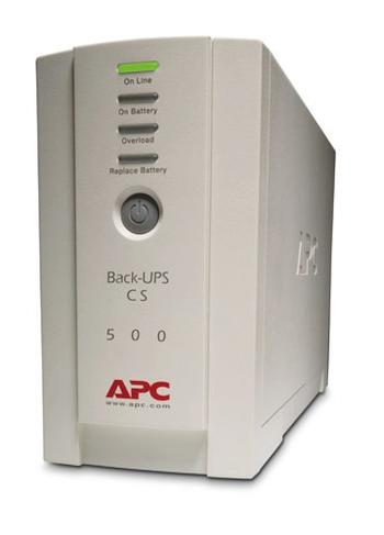 APC Back-UPS CS 500VA, USB/ seriell USV-Anlage 