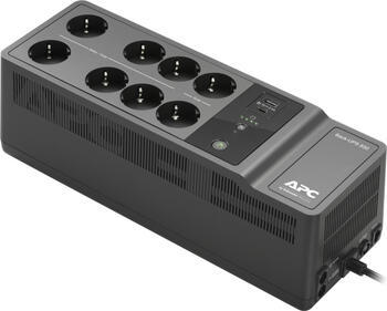 APC Back-UPS 850VA Steckdosenleiste, 8x Schuko, USB Ladefunktion