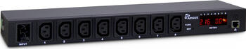 19 Zoll&sol; 1HE Inter-Tech SW-0816 PDU 1x C20 > 8x C13 die Ausg&auml;nge sind einzeln per Fernzugang schaltbar