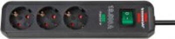 3er Brennenstuhl Eco-Line Steckdosenleiste mit Schalter schwarz