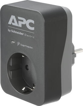 APC PME1WB-GR Spannungsschutz 1 AC-Ausgänge 230 V Schwarz Grau