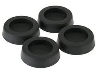 4er-Pack InLine Gummi-Füße, für PC Gehäuse, schwarz 