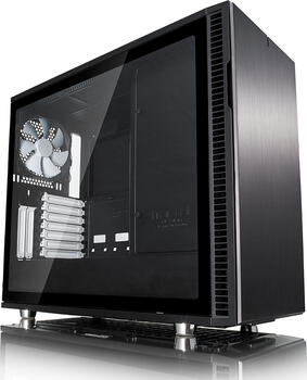 Fractal Design Define R6 Black TG Glasfenster, schallgedämmt mit Lüftersteuerung ATX-MidiTower