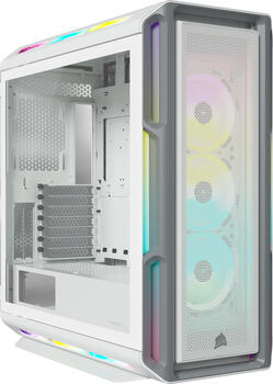 Corsair iCue 5000T RGB TG wei&szlig;&comma; Glasfenster ATX-MidiTower
