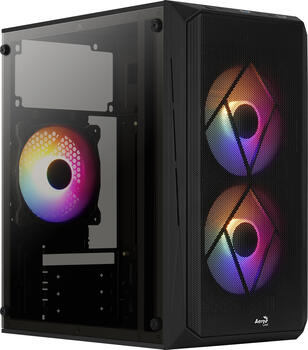 AeroCool CS-107&comma; L&uuml;fter LED RGB&comma; Acrylfenster &micro;ATX-MidiTower