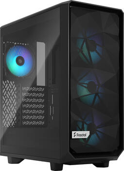 Fractal Design Meshify 2 Compact RGB Black TG Light Tint, Glasfenster