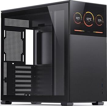 Jonsbo D41 Screen Black, schwarz, Glasfenster