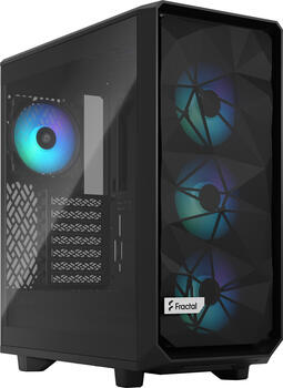 Fractal Design Meshify 2 Compact Lite RGB Black TG Light Tint, Glasfenster
