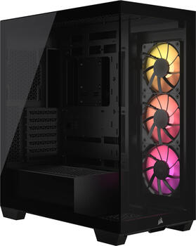 Corsair 3500X ARGB&comma; schwarz&comma; Glasfenster