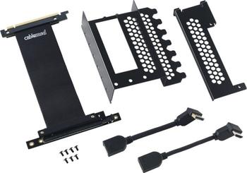 CableMod Vertical PCI-e Bracket Riser Card Cable für Gehäuse 1x DisplayPort, 1x HDMI
