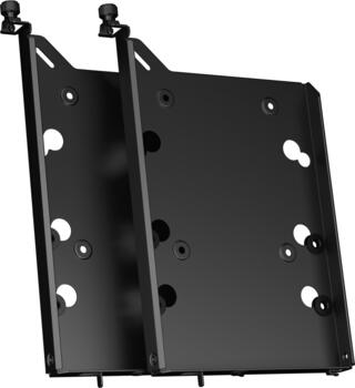 Fractal Design 2er-Pack FD-A-TRAY-001 für 3.5/ 2.5 Zoll HDD/SSD, Universal HDD-Halterung schwarz