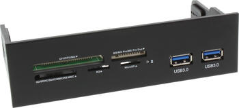 InLine Frontpanel für den DVD-Schacht,Cardreader, 2x USB 3.0 