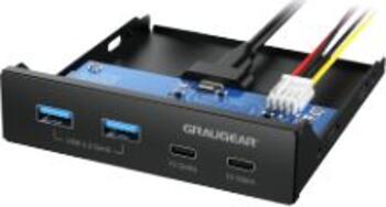 GrauGear USB-HUB Multi Front Panel, USB 3.2 Gen2 Type-C reta 