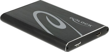 Delock 2.5  Externes Gehäuse SATA HDD > SuperSpeed USB 10 Gbps (USB 3.1 Gen 2)