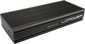M.2, bis 80mm, LC-Power LC-M2-C-NVME-2X2 externes Gehäuse, 1x USB-C 3.2, UASP, Aluminiumgehäuse M.2, bis 80mm, LC-Power LC-M2-C-NVME-2X2 externes Gehäuse, 1x USB-C 3.2, UASP, Aluminiumgehäuse