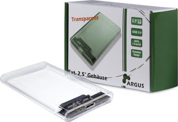 2.5 Zoll, Inter-Tech Argus GD-25000 externes Gehäuse, 1x USB 3.0 Micro-B, inkl. USB-Kabel