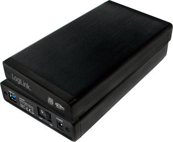 3.5 Zoll, LogiLink UA0284 externes Gehäuse, 1x USB-B 3.0 (5Gb/s), Aluminiumgehäuse, externe Stromversorgung