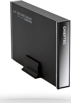 2.5 Zoll, Chieftec externes Gehäuse 2.5 externes Gehäuse, 1x USB 3.0 Mini-B, Aluminiumgehäuse, inkl. USB-Kabel (USB-A)