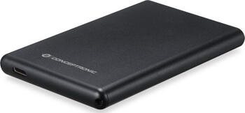 2.5 Zoll, Conceptronic 2.5 SATA SSD Box externes Gehäuse, 1x USB-C 3.1 (10Gb/s), Aluminiumgehäuse, inkl. USB-Kabel