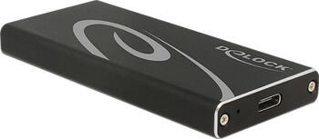 M.2, bis 42mm, DeLOCK 42572 USB-C externes Gehäuse, USB-C 3.1, Aluminiumgehäuse