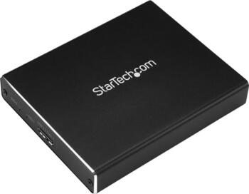 2x M.2 SSD, bis 80mm, StarTech SM22BU31C3R externes