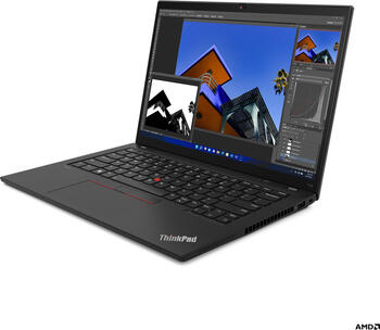Lenovo ThinkPad T14 G3 (AMD) Thunder Black Notebook, 14 Zoll, Ryzen 5 PRO 6650U, 6C/12T, 16GB RAM, 512GB SSD, Win