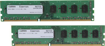 DDR3RAM 2x 4GB DDR3L-1600 Mushkin Essentials DIMM, CL11-11-11-28 Kit
