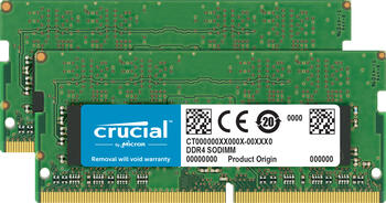 DDR4RAM 2x 16GB DDR4-2666 Crucial Memory for Mac SO-DIMM, CL19 Kit