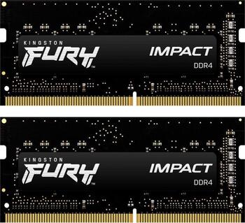 DDR4RAM 2x 8GB DDR4-3200 Kingston FURY Impact SO-DIMM, CL20-22-22 Kit