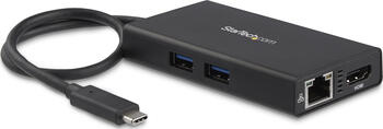 StarTech USB-C Multiport Adpater mit 4K HDMI, 2x USB-A Ports, 60W PD, schwarz