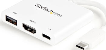 StarTech USB-C Multiport Adapter mit HDMI, USB 3.0 Port, 60W PD, Weiß