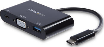StarTech USB-C auf VGA Multifunktions-Adapter mit USB-A Port und Power Delivery