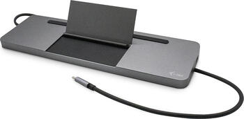 i-tec USB-C Metal Ergonomic 4K 3x Display Docking Station 