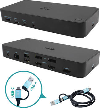 i-tec 3x Display Docking Station&comma; USB-C 3&period;0 &lbrack;Buchse&rsqb; LAN-Adapter