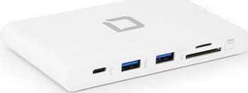 Dicota D31729 Notebook-Dockingstation & Portreplikator Weiß bis zu: 100 W, USB-C mit PD, USB-A mit BC1.2, Micro-SD Dicota D31729 Notebook-Dockingstation & Portreplikator Weiß bis zu: 100 W, USB-C mit PD, USB-A mit BC1.2, Micro-SD