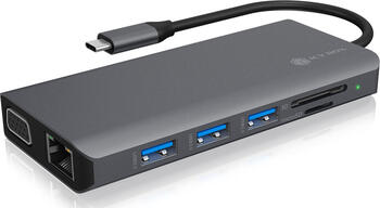 RaidSonic Icy Box IB-DK4070-CPD Multiport-Adapter, USB-C 3.0 [Stecker]