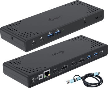 i-tec Dual Display Docking Station Gen2 &lpar;EU&rpar;&comma; USB-C 3&period;1 &lbrack;Buchse&rsqb;