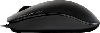 Cherry MC2000 corded Mouse schwarz, Maus, beidhändig, kabelgebunden (1.8m), USB