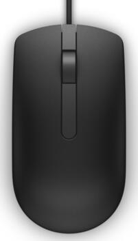 Dell MS116 schwarz, USB Maus beidhändig nutzbar 