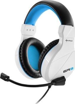 Sharkoon Rush ER3 weiß/blau, Gaming Headset, Over-Ear 