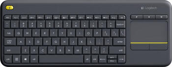 Logitech K400 Plus Wireless Touch Keyboard schwarz, USB, DE 