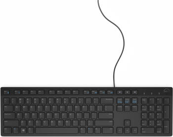 Dell KB216 Multimedia Keyboard schwarz&comma; USB&comma; DE Layout Tastatur