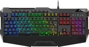 Sharkoon Skiller SGK4, Layout: DE, Rubber Dome, RGB, Gaming-Tastatur Sharkoon Skiller SGK4, Layout: DE, Rubber Dome, RGB, Gaming-Tastatur