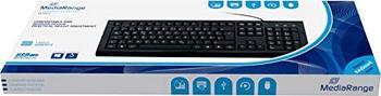 MediaRange MROS101, schwarz, USB, DE Layout Tastatur 