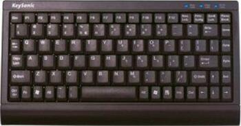 KeySonic ACK-595C+ Mini Keyboard, Layout: DE, Rubber Dome, Tastatur