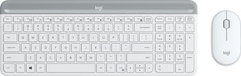 Logitech MK470 Slim Wireless Keyboard und Mouse Combo weiß, Layout: US, Tastatur