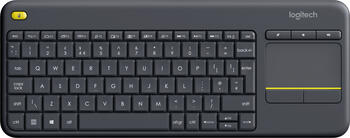 Logitech K400 Plus Wireless Touch Keyboard schwarz, USB, Layout: UK