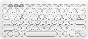Logitech K380 Multi-Device Bluetooth Keyboard weiss, Layout: DE, Rubber Dome, Tastatur